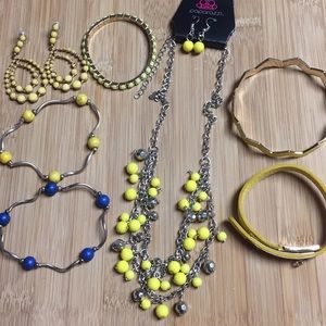 yellow jewelry bundle